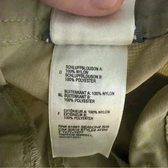 The North Face Pants Mens L Khaki Convertible Shorts Ankle Zip Hiking Cargo - Picture 12 of 13